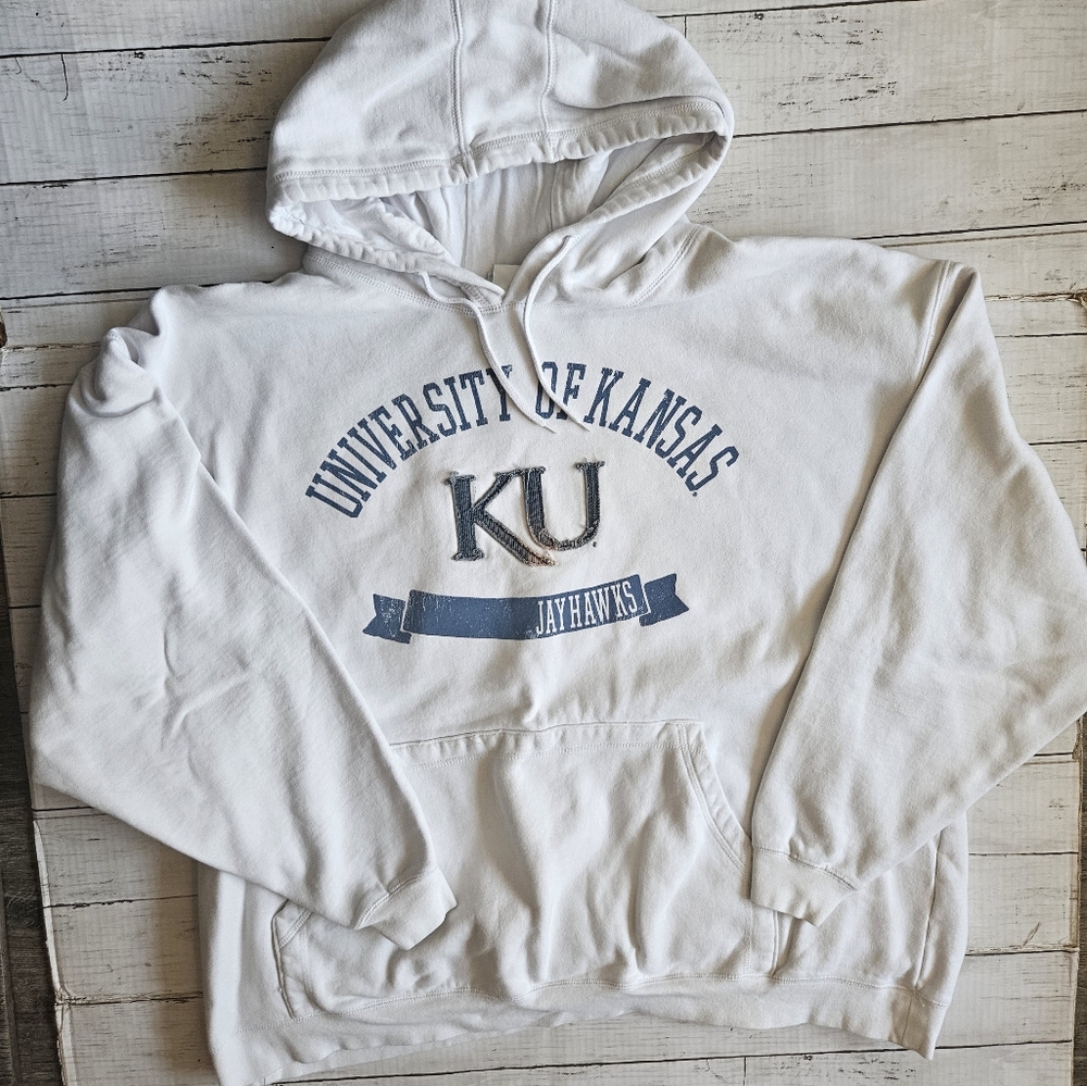 University‎ Of Kansas White Ouray Sportswear Hoodie Size 3XL